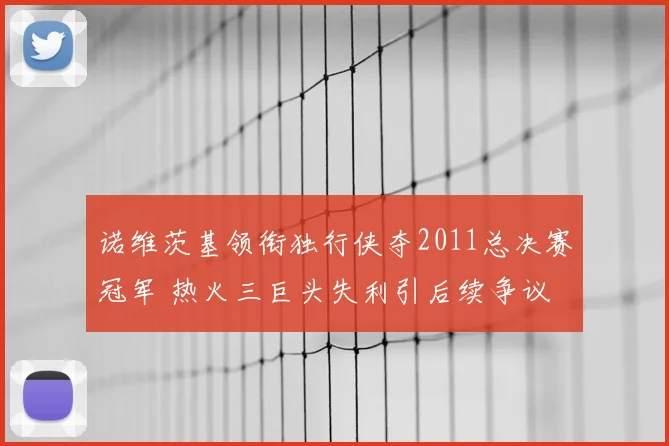 诺维茨基领衔独行侠夺2011总决赛冠军 热火三巨头失利引后续争议